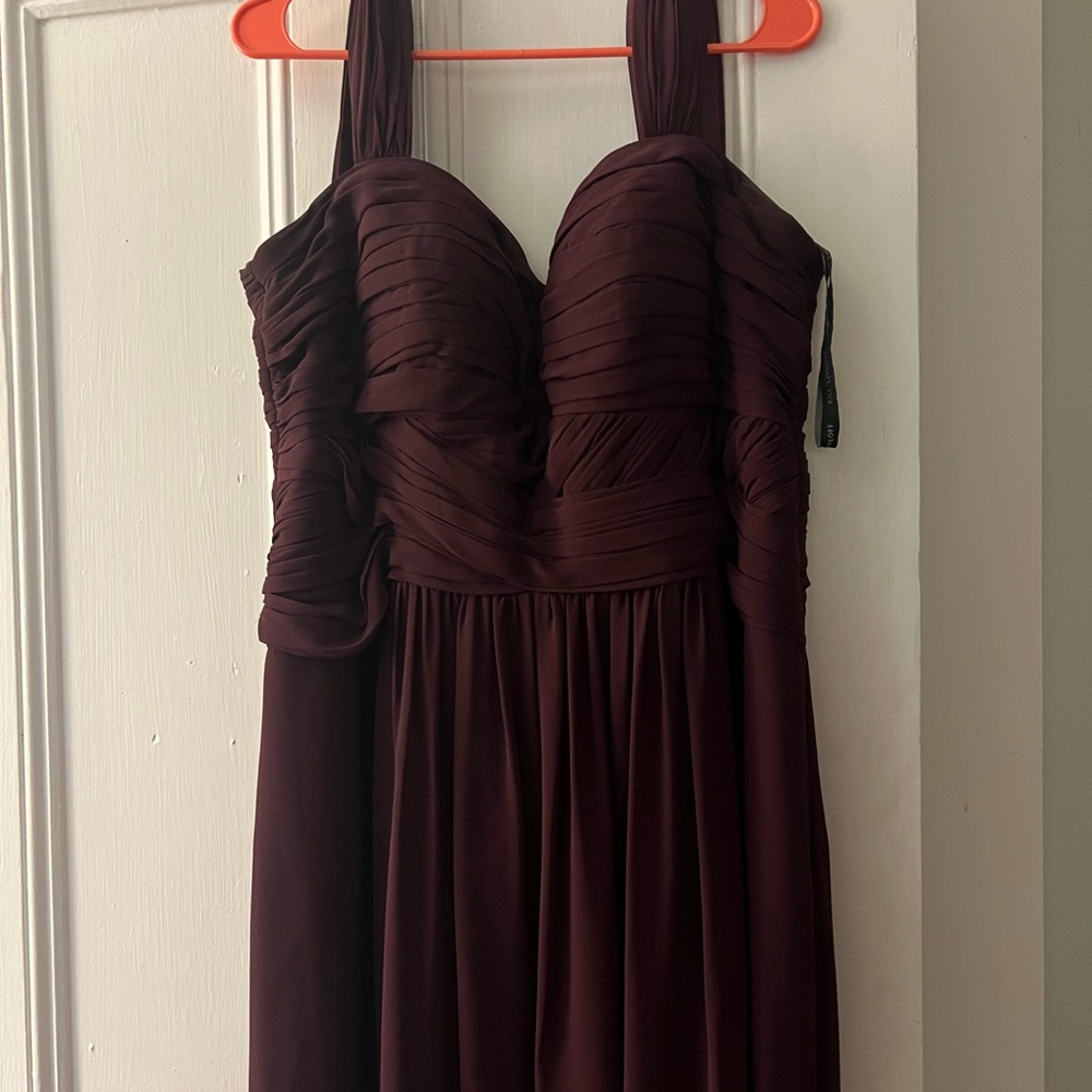 Elegant Burgundy/Eggplant Bridesmaid Dress